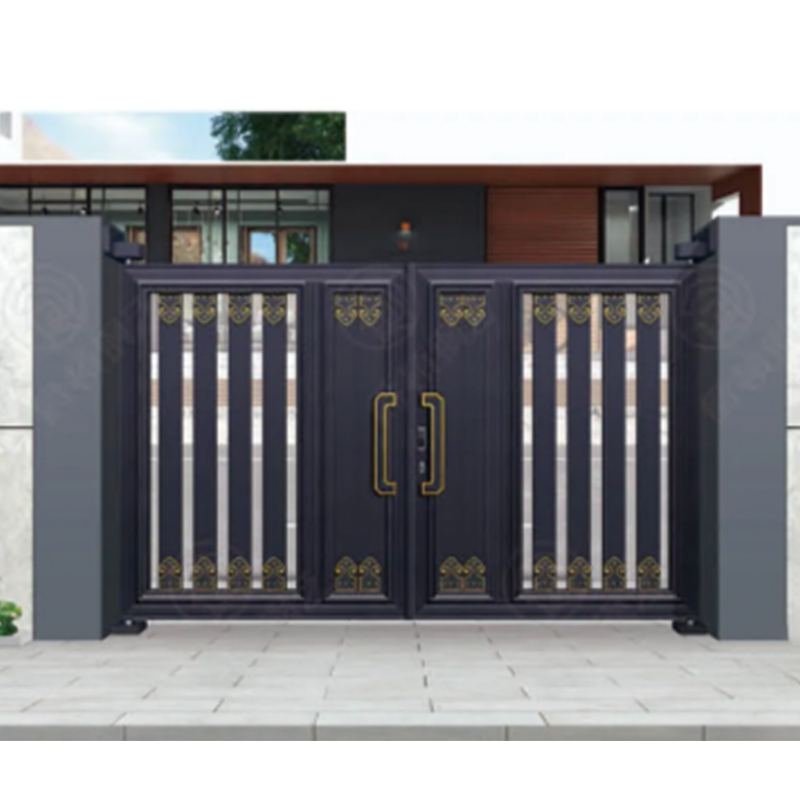 Stainless steel gate courtyard