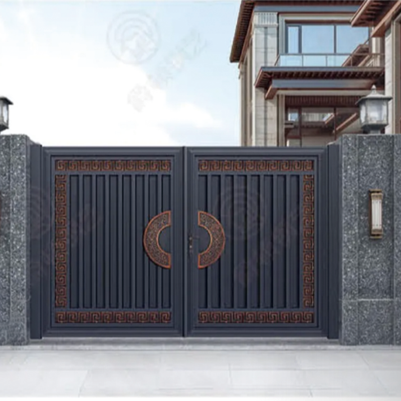 Stainless steel gate courtyard